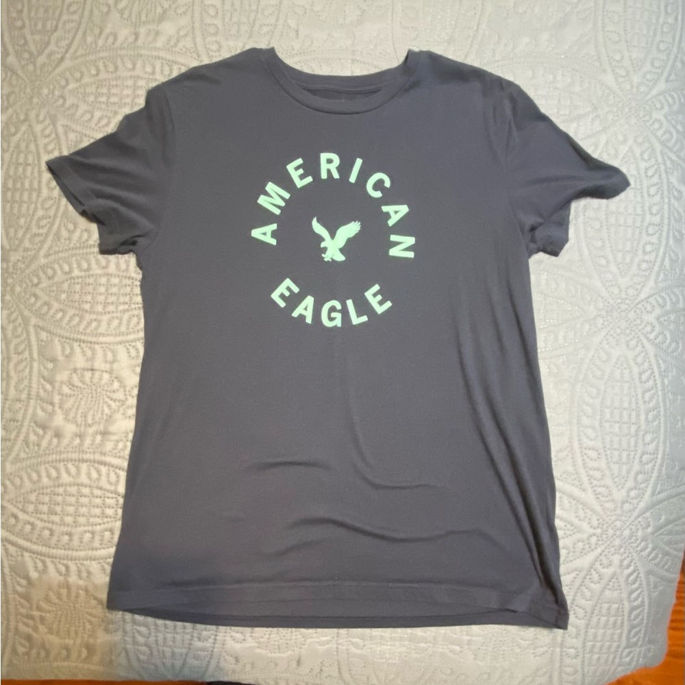 American Eagle Short Sleeve Blue T-Shirt